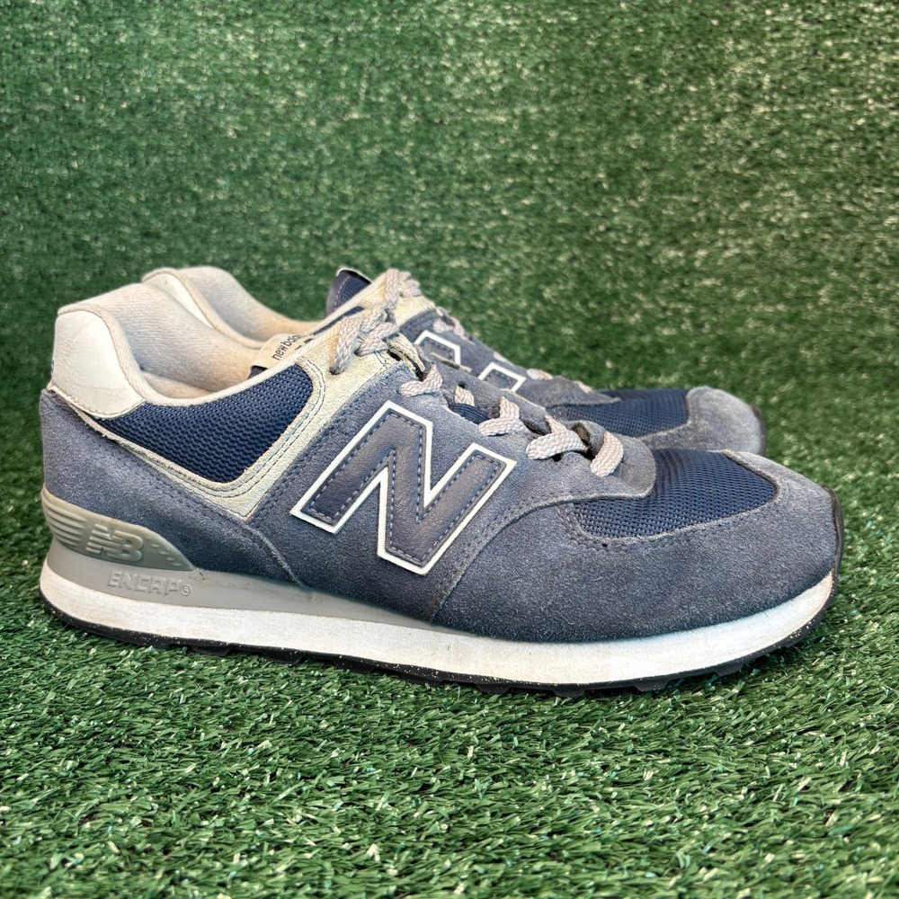 New Balance 574 Core ML574EVN Suede Retro Sneaker Navy Blue Mens 9 Womens 10.5